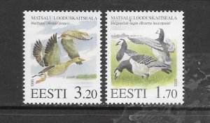 BIRDS - ESTONIA #283-4 MNH