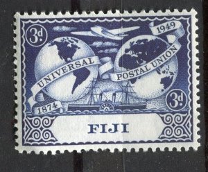 FIJI; 1949 early UPU Anniversary issue Mint hinged 3d. value