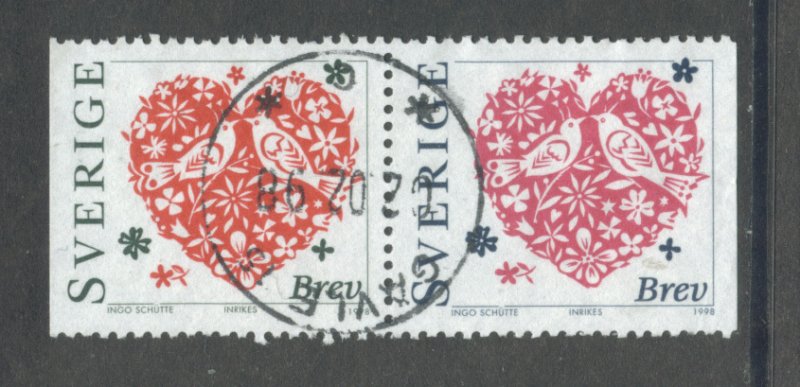 Sweden 2266-7  Used att'd pair (13