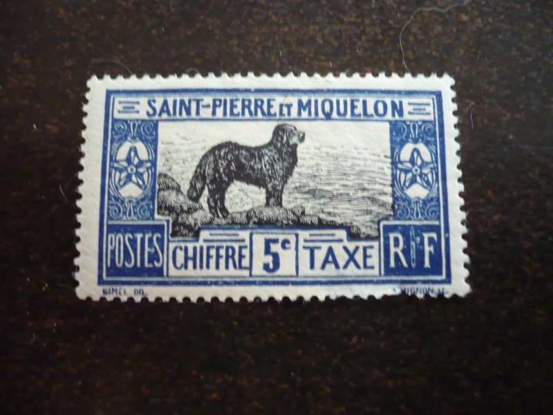 Stamps - Saint Pierre et Miquelon - Scott# J21 - Mint Hinged Single Stamp