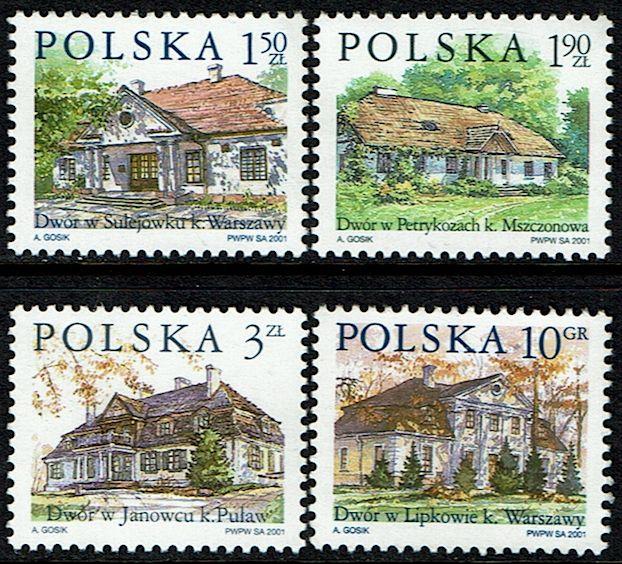 Poland Scott 3571-3574 (SW see descrip.) MNH (2001) Country Estates