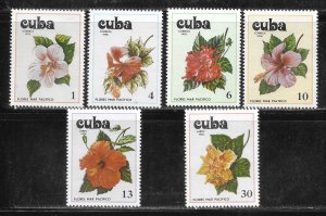 Cuba 2220-2223, C311-C312 Flowers set MNH