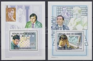 Guinea stamp Chess Player blockpair MNH 2002 Mi 759A-760A WS119862