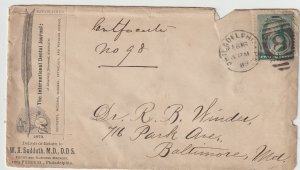 U.S Scott 213 on cover