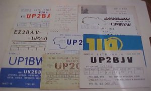 LITHUANIA 11 DIFF. RADIO CARDS 1957-1990