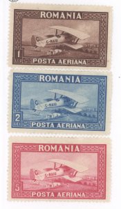Romania, Scott #C1-3, MH