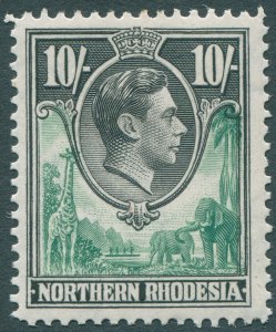 Northern Rhodesia 1938 10s green & black SG44 unused