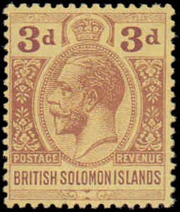Solomon Islands #32, Incomplete Set, 1923, Never Hinged