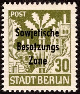 1948, Germany, 30pf, MNH, Sc 10N28