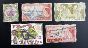 Bermuda LOT #10,146,153,205 Used and #143 MH