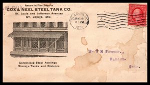 US Cox & Neel Steel Tank,Co St Louis,MO 1910 Cover