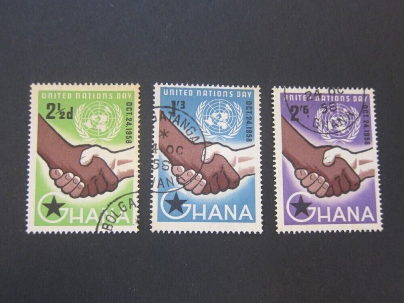 Ghana 1958 Sc 36-8 set FU