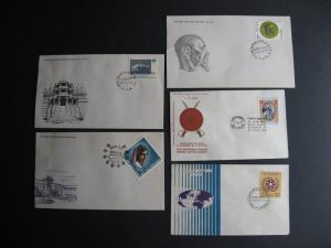 India 5 different 1974 FDCs First Day Covers