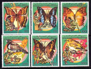 Comoro Islands 1989 Scouts - Butterflies - Birds Complete MNH Set SC 686-691