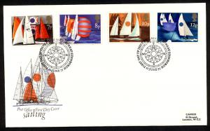 1975 Sailing   SG 980-983 FDC 