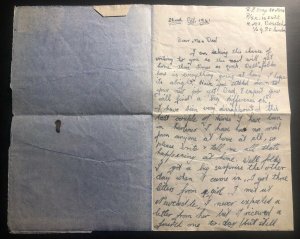 1941 HM Ship British Royal Navy Air Letter Censored Cover To Edinburgh Scotland