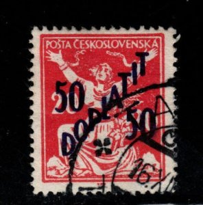 CZECHOSLOVAKIA Scott J52 Used postage due stamp