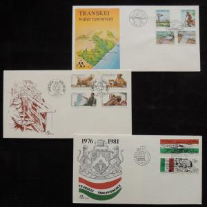 ZS-R927 TRANSKEI - Fdc, 1978-1981, Water Resources, Works, Lot Of 3 Covers