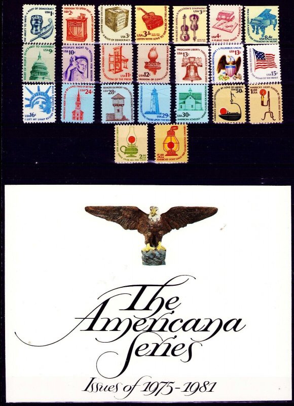 US 1975-81 Americana Definitives MNH