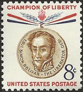 # 1111 MINT NEVER HINGED SIMON BOLIVAR