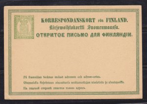 FINLAND - 8 PEN POSTCARD - MINT