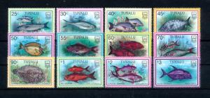 [47935] Tuvalu 1997 Marine life Fish 12 Values MNH