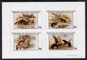 Bernera 1981 Woodland Wildlife imperf sheetlet containing...