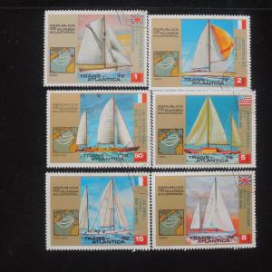 YS-H473 SHIPS - Guinea, Trans-Atlantica, Lot Of 6 Stamps Used