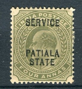 INDIA PATIALA; 1900s early ED VII SERVICE Optd. issue MINT MNH 4a.