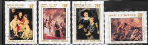 Central African Republic #318-321 Rubens Paintings (U) CV $2.05