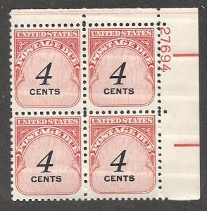 #J-92  4c Postage Due