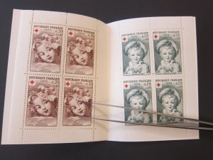 France 1962 Sc B365a set Folder MNH