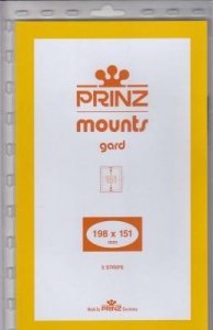 Prinz Stamp Mount 198 x 151 Blocks & Sheetlets Black
