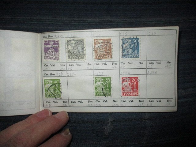 DENMARK COLLECTION IN APPROVAL BOOK