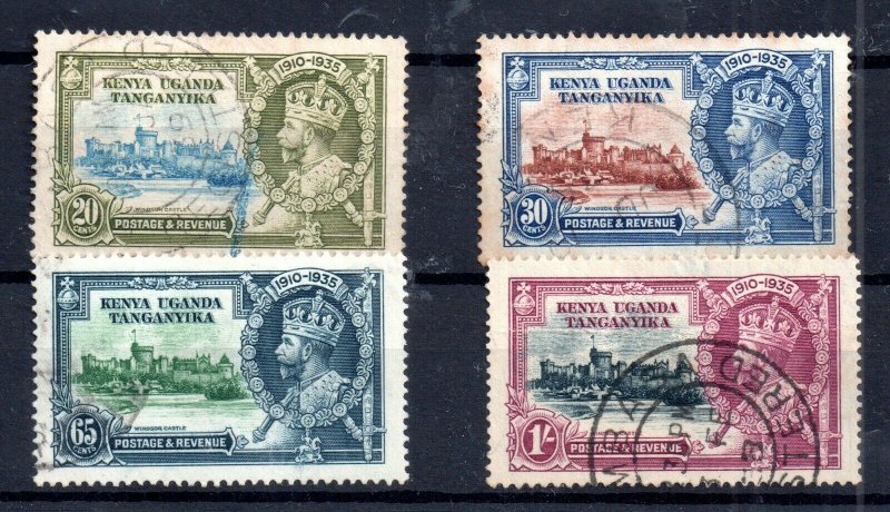 Kenya Uganda 1935 Silver Jubilee used set KGV WS14991