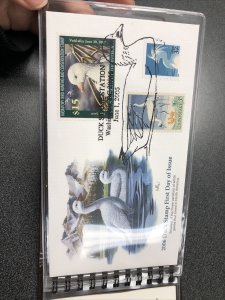 US Duck Stamp RW73 First Day Cover In Folio With Story About Don Balke 2006 