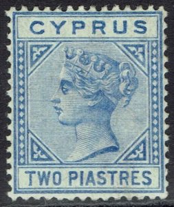 CYPRUS 1892 QV 2PI DIE II WMK CROWN CA