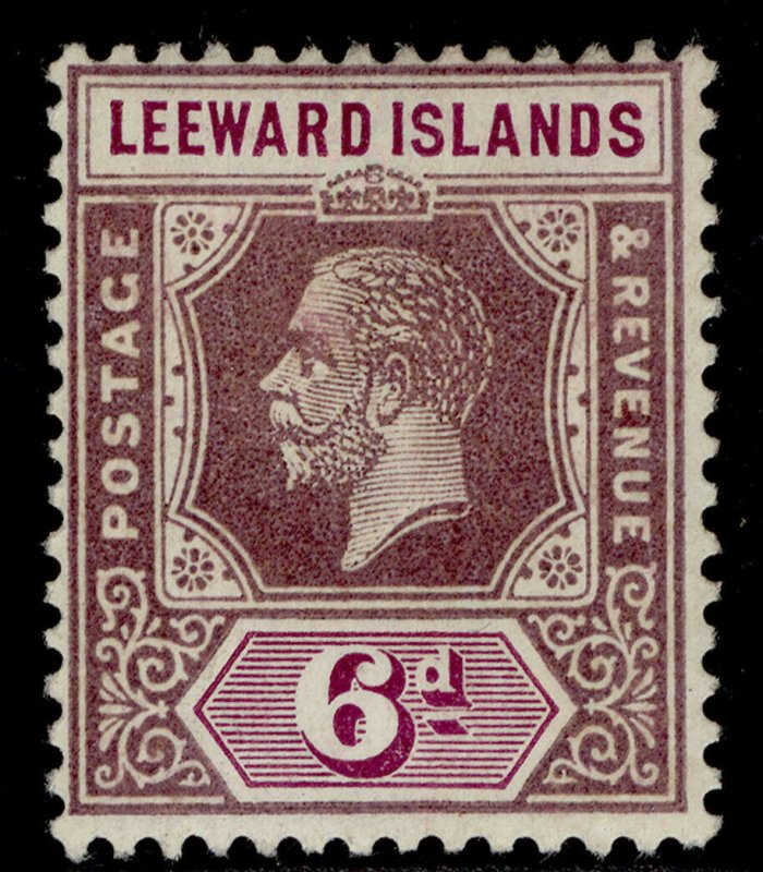 LEEWARD ISLANDS GV SG72, 6d dull & bright purple, M MINT. Cat £21. 