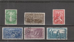 Norway  Scott#  240-245  Used  (1941 Snorri Sturluson)