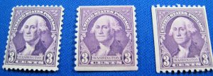 UNITED STATES - 1932 - SCOTT #720-722  -  MLH   (jpu23)