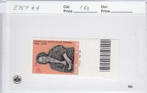 Italy 2757 Women's Suffrage mnh