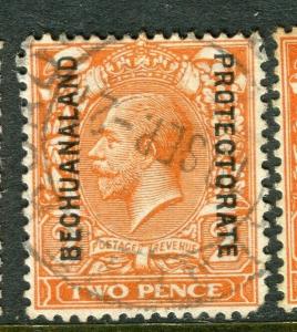 BECHUANALAND; 1913 early GV issue fine used 2d. value