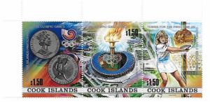 Cook Islands 1988 Summer Olympics Seoul Strip MNH C1