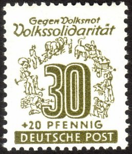 1946, Germany West Saxony 30+20pfg, MNH, Mi 147