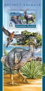 SOLOMON ISLANDS 2015 SHEET EXTINCT ANIMALS slm15215b