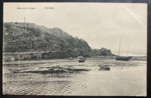 1912 Foynes Ireland Real Picture Postcard Cover To Dublin Memorial Cross View