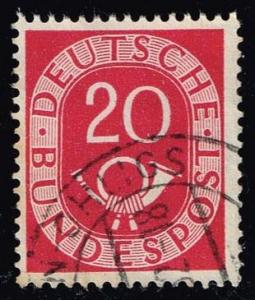 Germany #677 Numeral and Post Horn; Used