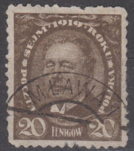 Poland Scott #135 1919 Used