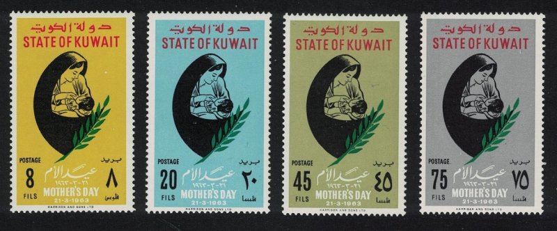 Kuwait Mothers' Day 4v 1963 MH SG#180-183