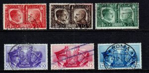 Italy 1941 - Hitler and Mussolini - VF Used set # 413-418